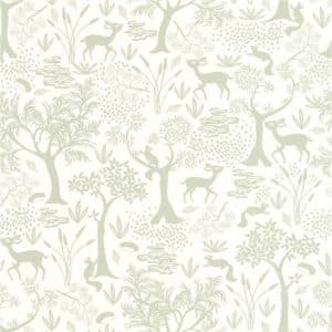 Papel Pintado Casadeco Poetic Forest Vert Amande 88267763